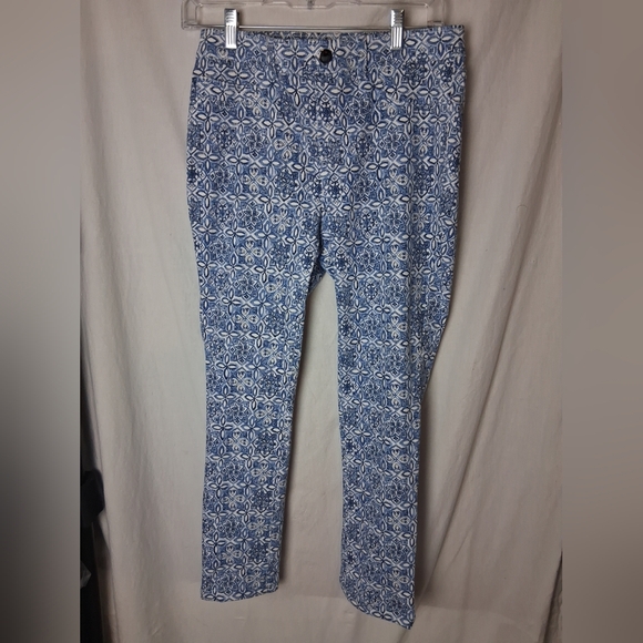 RAFAELLA Stretch Pants Womans Sz 6 Provence Blue Comfort Dressy Slim Leg Pull On - Picture 1 of 6